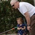 Playing with the hose and grandpa3